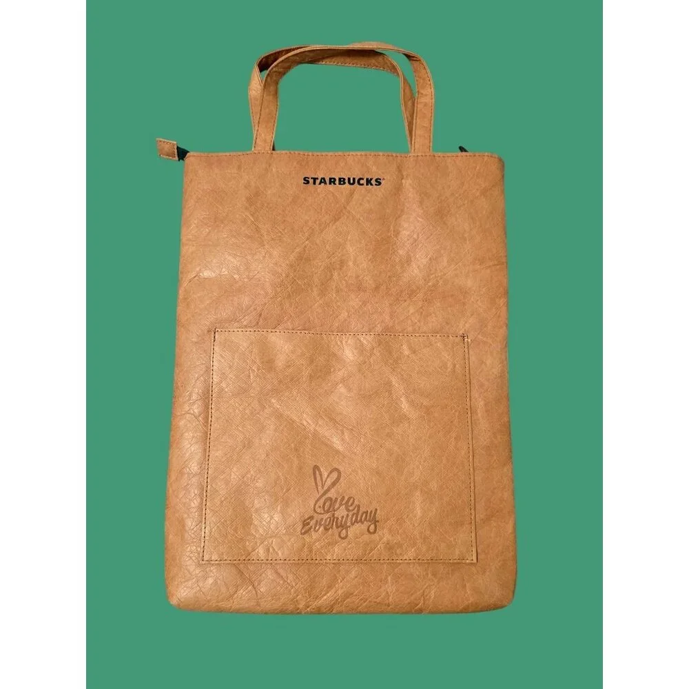 Starbucks Eco-Friendly Laptop Bag With Zipper & Handles - DuPont Paper &